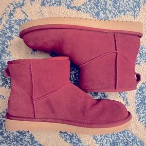 Deep magenta Koolaburra by UGG short boots